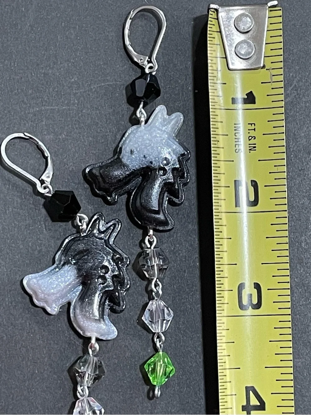 Twisted Wonderland Inspired Groovy Candy Earrings Malleus Draconia (Nightmare)